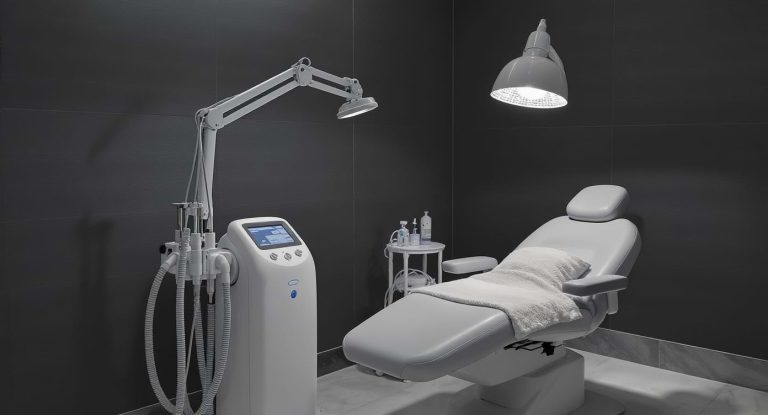 Appareil de cryolipolyse dans une clinique esthétique moderne