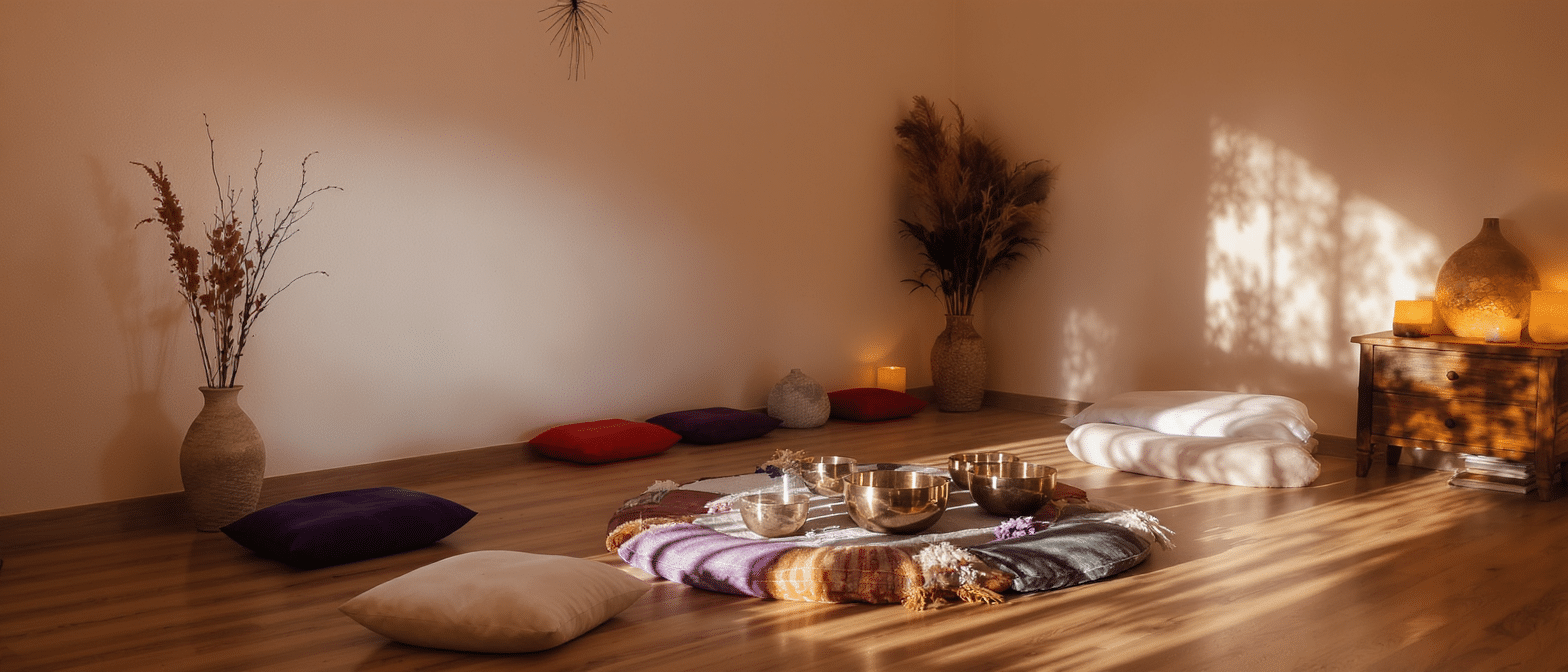 La sonothĂ©rapie avec des bols tibĂ©tains : une mĂ©thode naturelle pour apaiser le stress dĂ©couvrez comment la sonothĂ©rapie avec des bols tibĂ©tains peut naturellement apaiser le stress, amĂ©liorer la dĂ©tente et favoriser le bien-ĂȘtre grĂące aux vibrations et sons ancestraux.