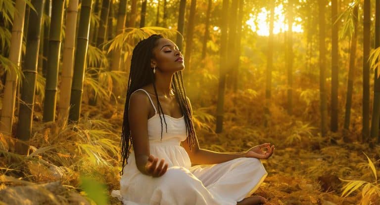 Personne détendue illustrant l’équilibre grâce à l’électrostimulation du nerf vague