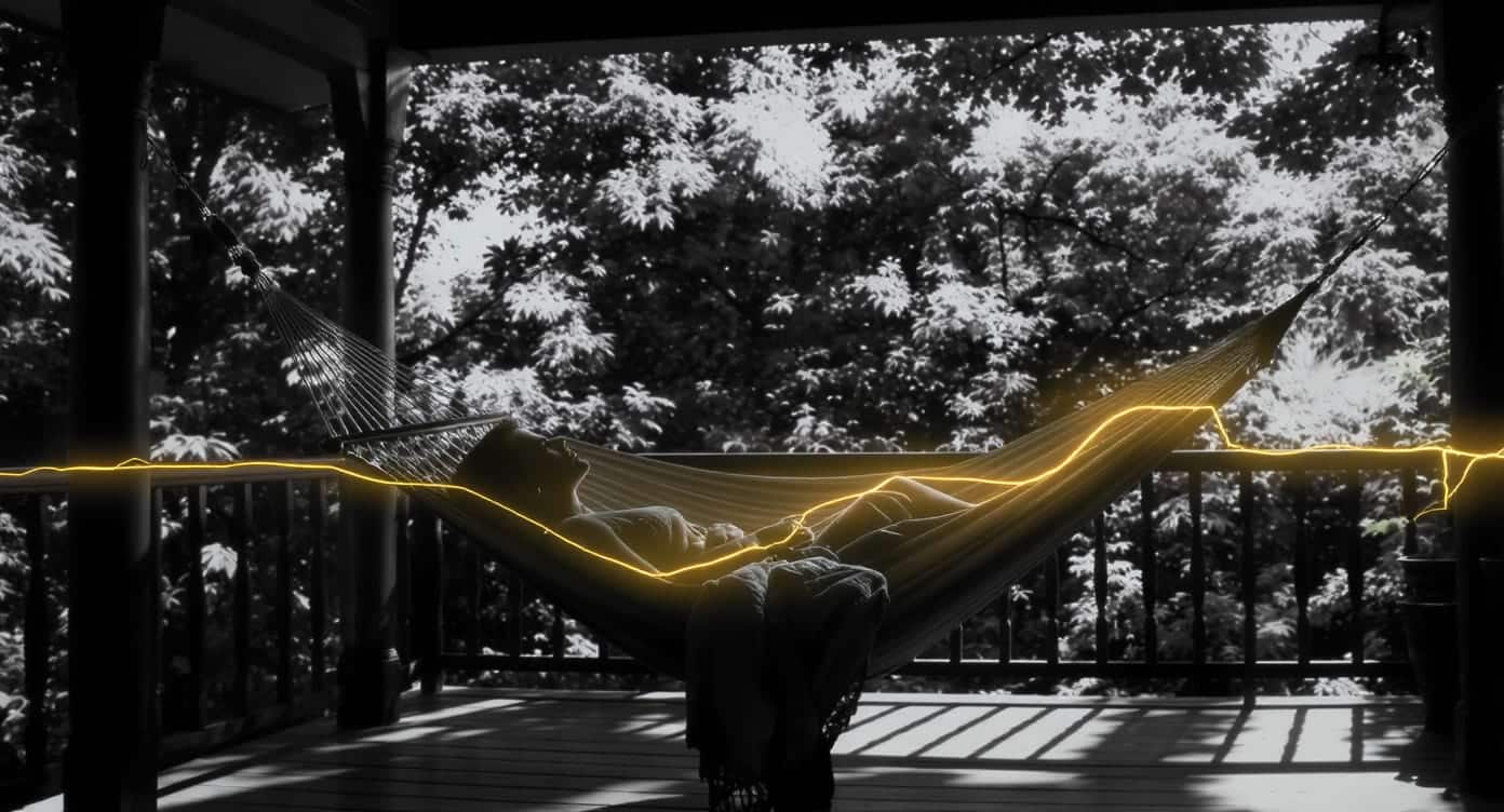 Silhouette humaine montrant le trajet lumineux du nerf vague du cerveau vers le corps