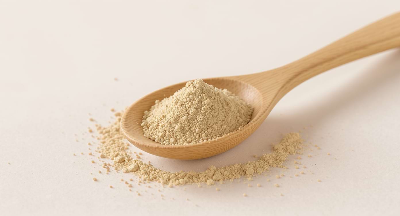 Cuillère de poudre d’ashwagandha KSM-66 bio