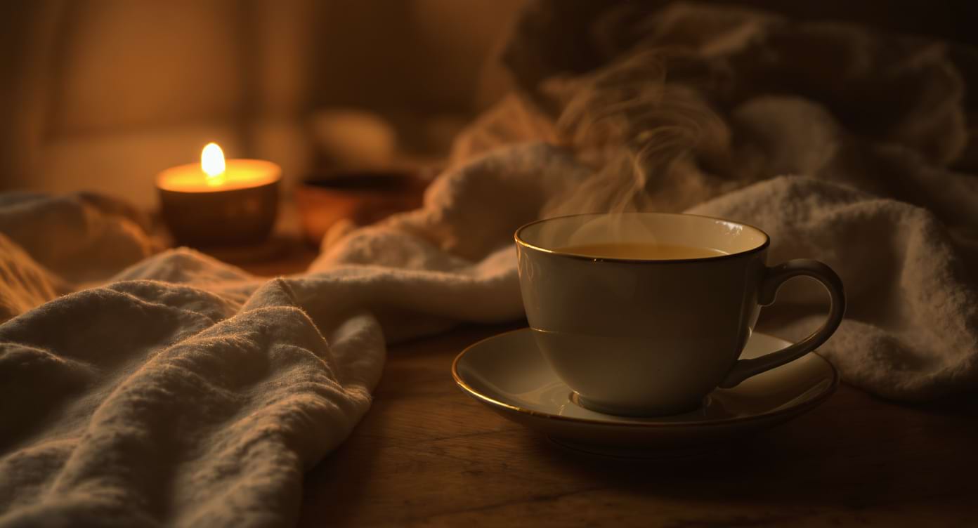 Tisane d’adaptogènes le soir pour soutenir un meilleur équilibre du cortisol