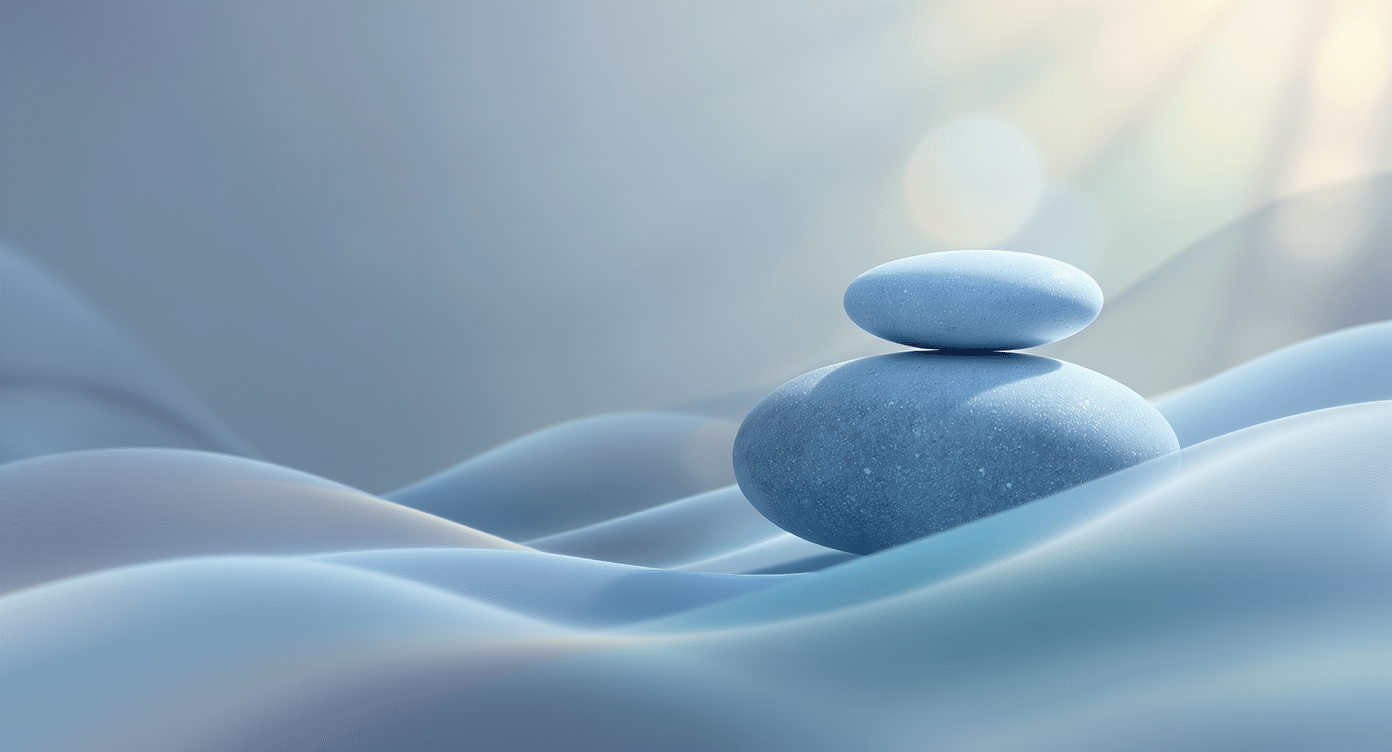 Concept visuel d’équilibre symbolisé par des pierres empilées de manière stable.