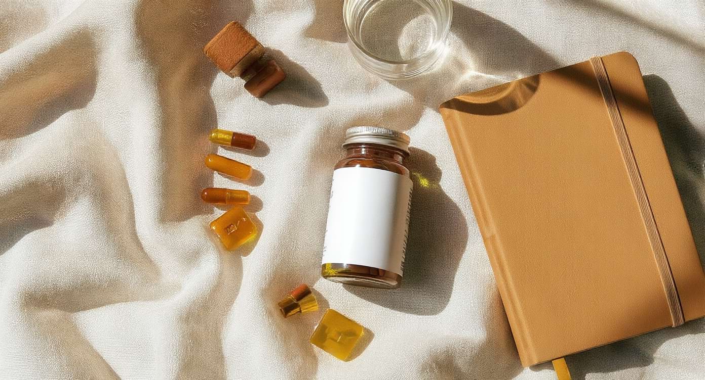 griffonia-utilisation-conseils-naturels Capsules de Griffonia avec magnésium et vitamine B6 sur fond clair, symbolisant une utilisation responsable.