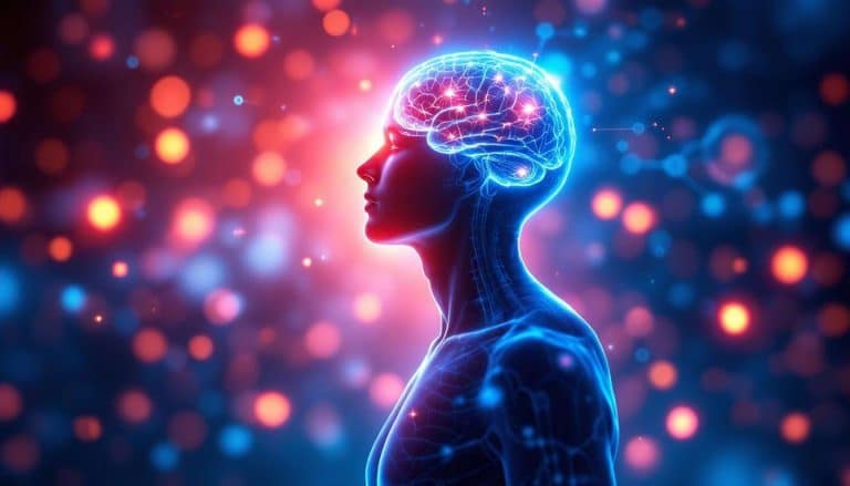 Illustration conceptuelle du lien entre stress et ferritine élevée