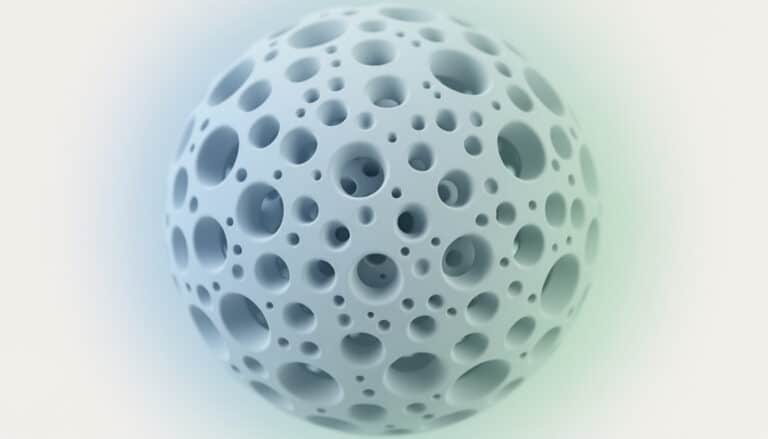 Sphère abstraite composée de nombreux trous circulaires de tailles variées, évoquant un motif typique associé à la trypophobie.