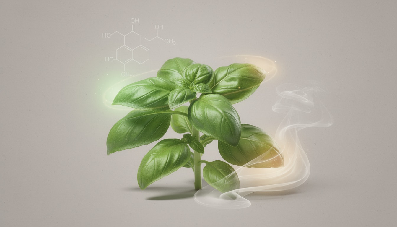 découvrez les bienfaits du basilic, ses propriétés médicinales, son contenu en eugénol, ainsi que ses effets anti-inflammatoires et sur la digestion.