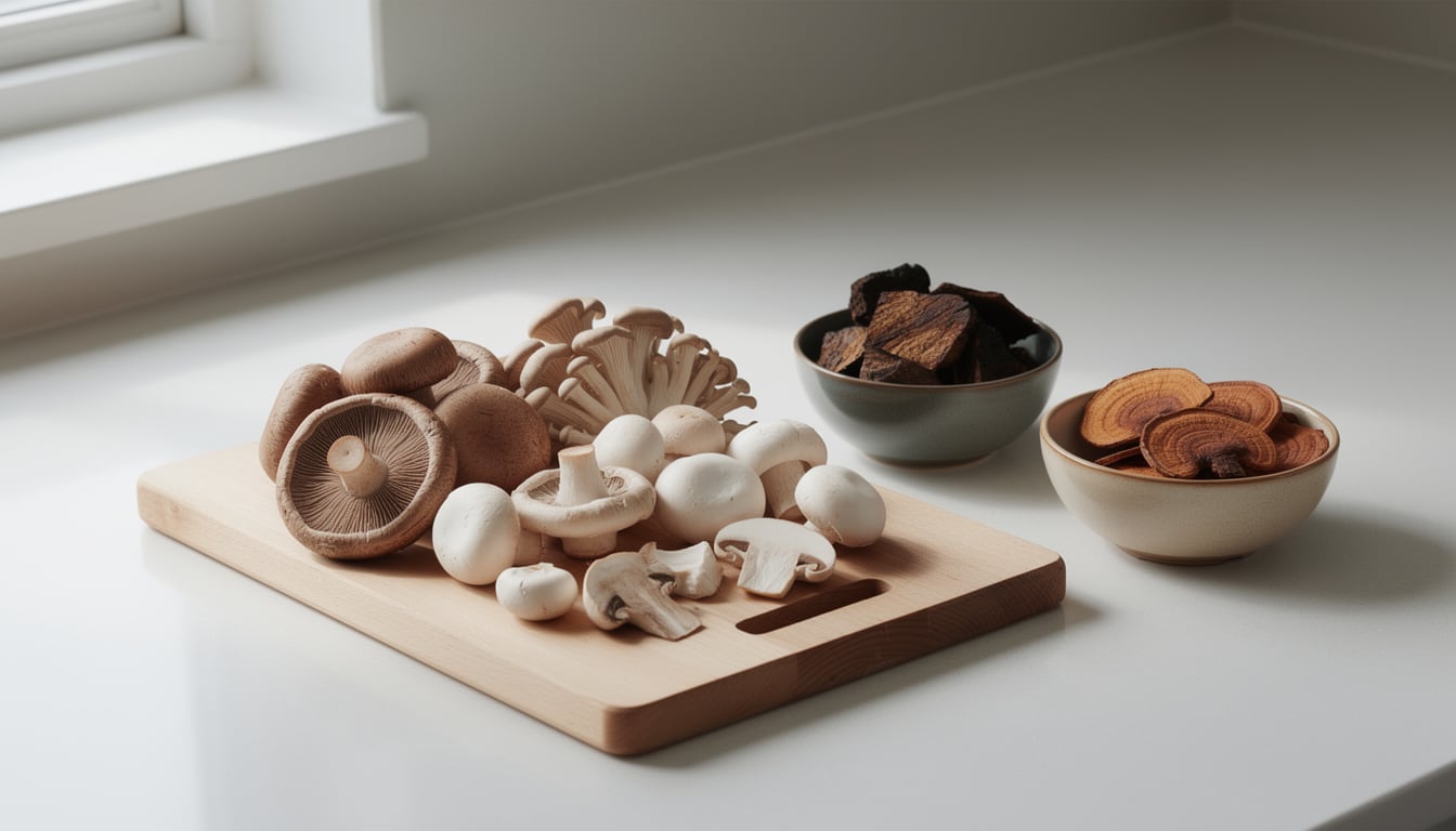 découvrez les bienfaits des champignons comestibles et médicinaux, riches en nutriments et zinc, pour renforcer votre immunité. explorez les propriétés uniques du chaga et du reishi.