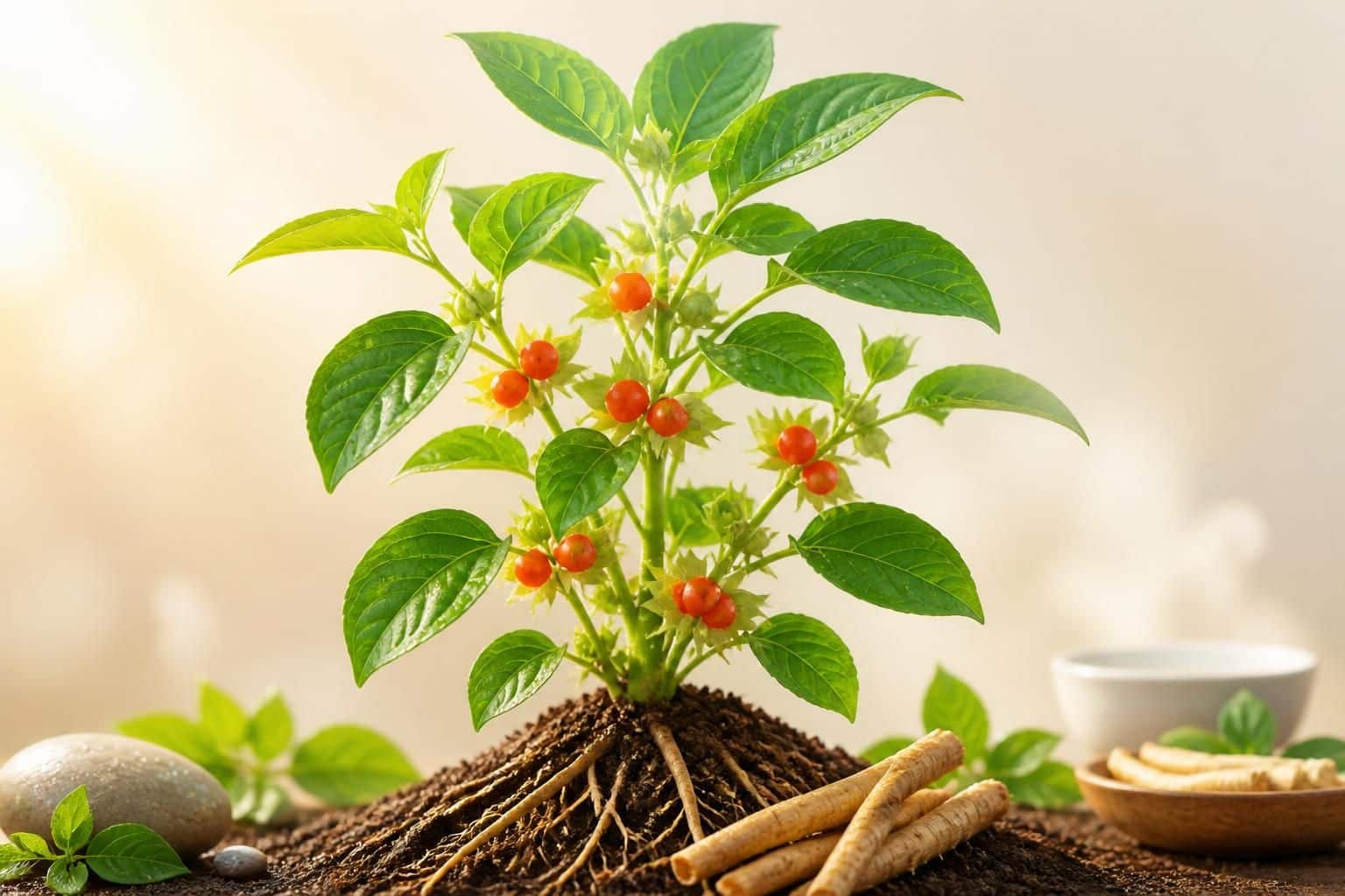 découvrez les bienfaits et les utilisations de withania somnifera, une plante médicinale reconnue pour ses propriétés apaisantes et revitalisantes.